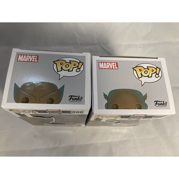 Funko Pop! Vinyl: Marvel - GOLD Wolverine And Captain America Target Exclusive - Picture 2 of 6